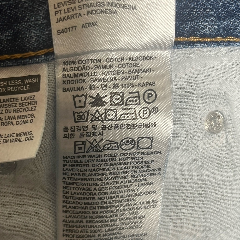 Levis 550 Jean Shorts Mens 38 Jorts Blue Denim Y2K Dad Skater Relax Fit Casual - Picture 10 of 14